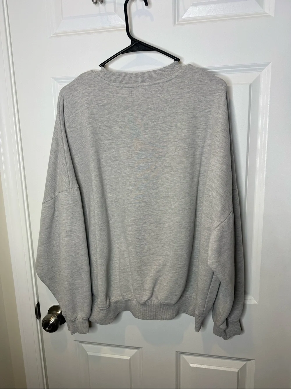 PLAYBOY Gray Crewneck Sweatshirt with Black Logo - Picture 6 of 6